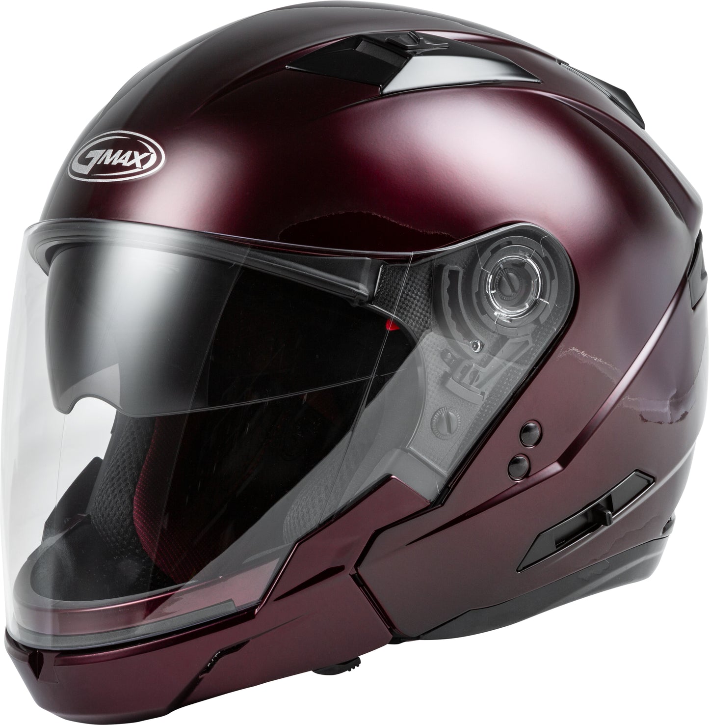 GMAX OF-77 Open-Face Motorcycle Helmet (Wine) - Medium