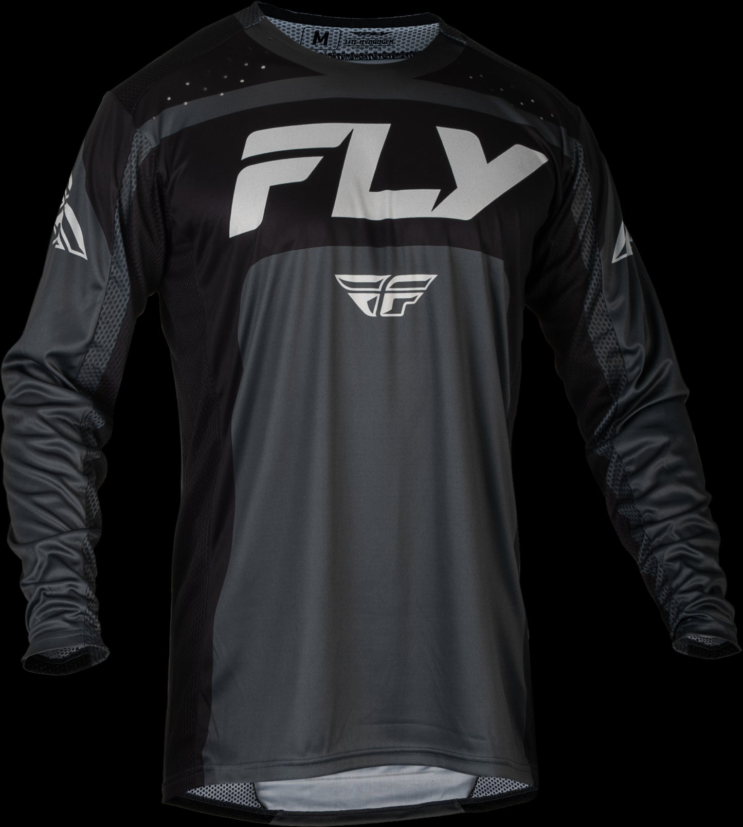 Fly Racing Youth Lite MX Jersey (Charcoal / Black) - Youth XL