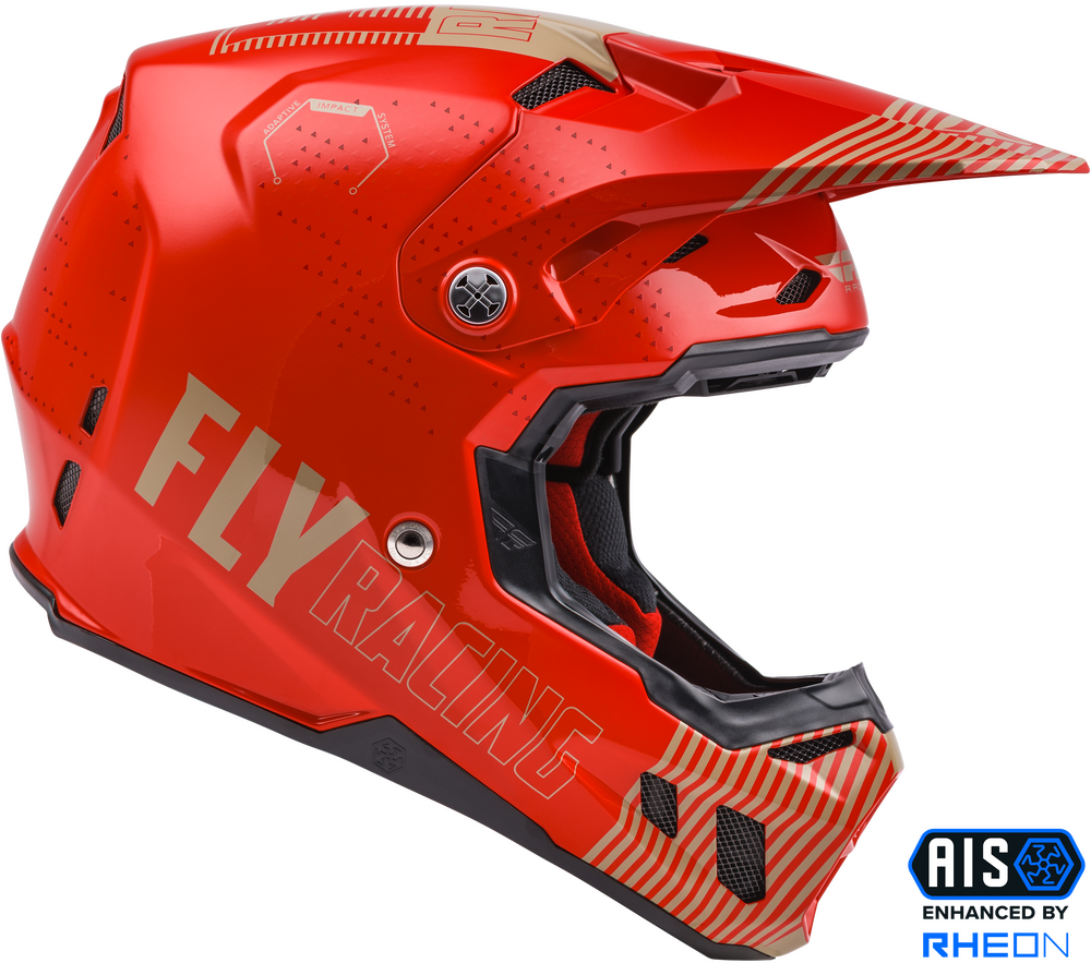 Fly Racing Formula CC Primary Helmet (Red/Khaki) - Small