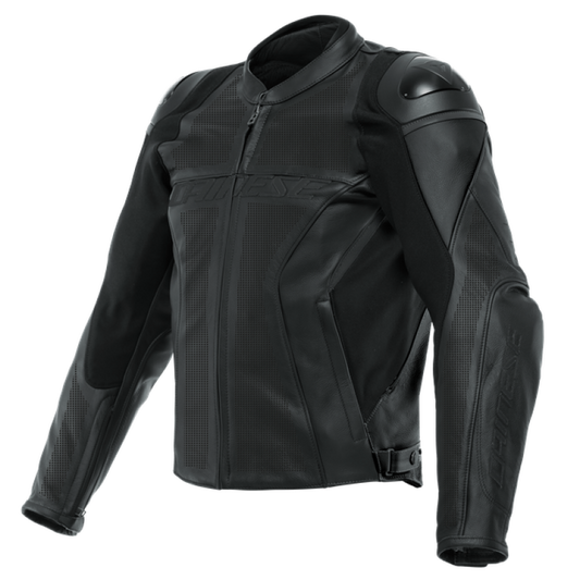 Dainese Racing 4 Leather Jacket Perforated Black/Black/Black Size - 54