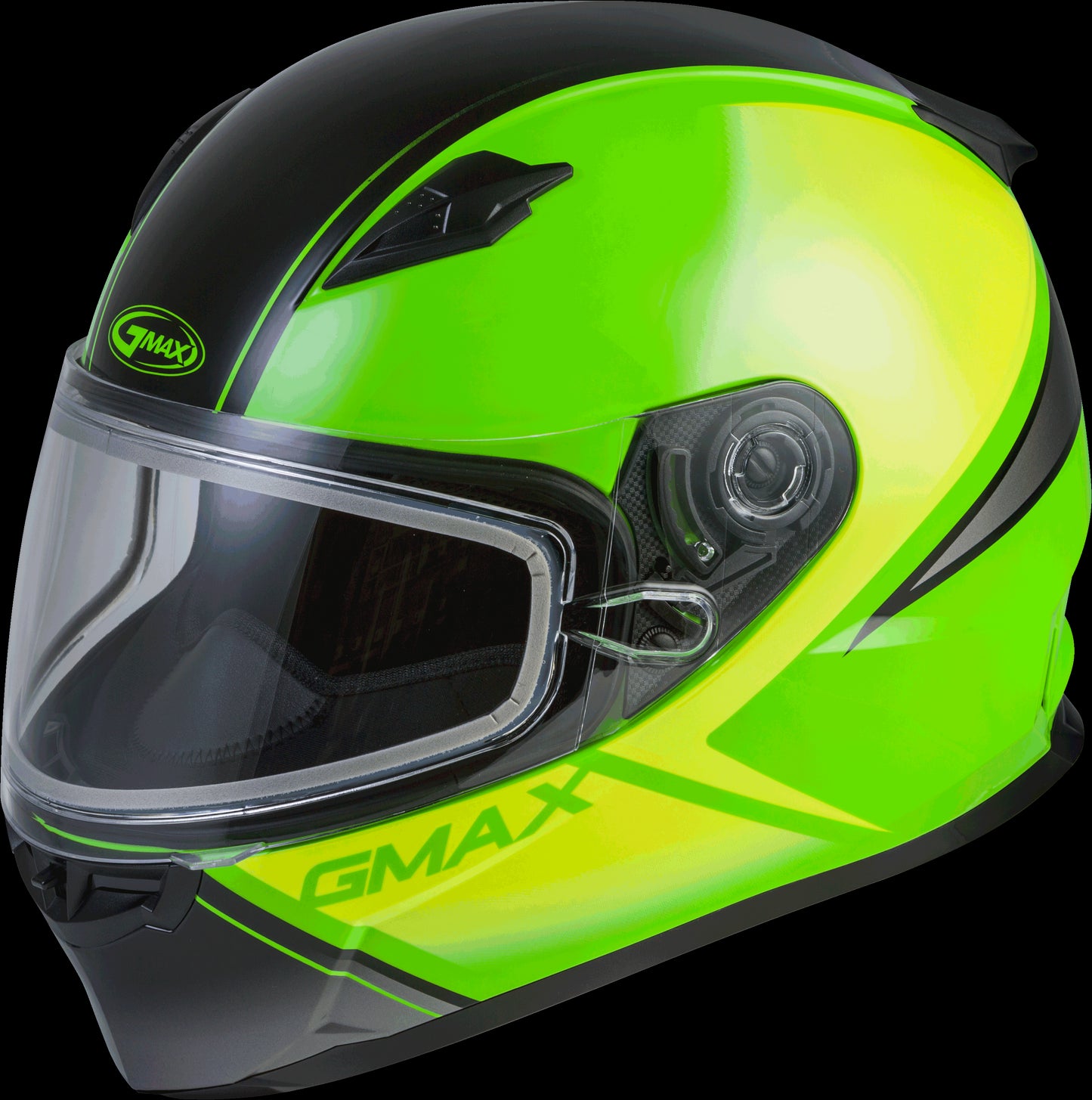 GMAX FF-49S Hail Snow Helmet (Neon Green/Hi-Vis/Black)