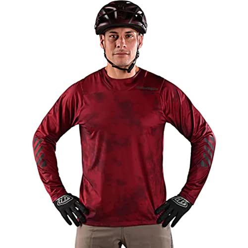 Troy Lee Designs Men's Skyline LS Chill MTB Jersey (Tie Dye Wine) - Small