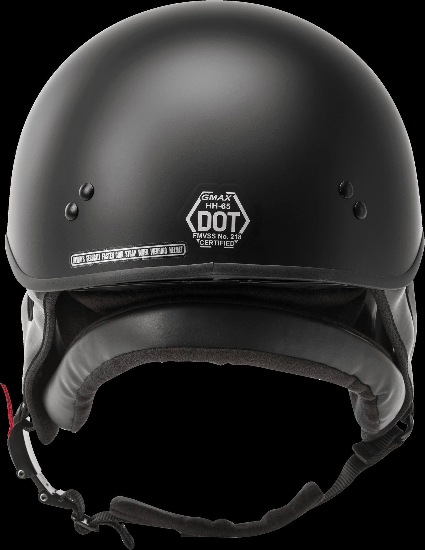 GMAX HH-65 Naked Half Helmet (Matte Black) - XS