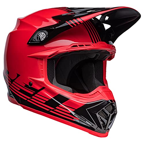 Bell Moto-9 MIPS Dirt Helmet (Louver Gloss Black/Red - Small)