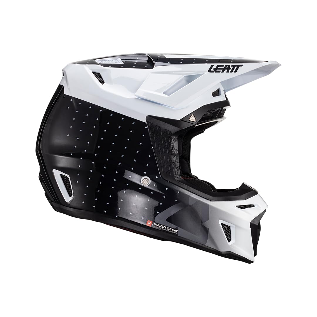 Leatt Helmet Kit Moto 8.5 V24 Black/White - 2XL 63-64cm