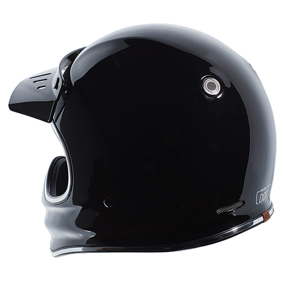 TORC T3 Retro Motorcycle Helmet (Gloss Black) - XXL