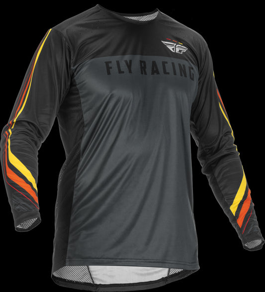 FLY Racing Adult Lite SE Speeder Jersey (Metal/Red/Yellow) - 2XL