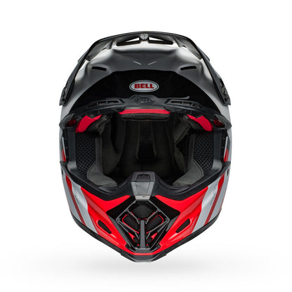 Bell Moto-9S Flex Helmets (Hello Cousteau Stripes Gloss White/Red)