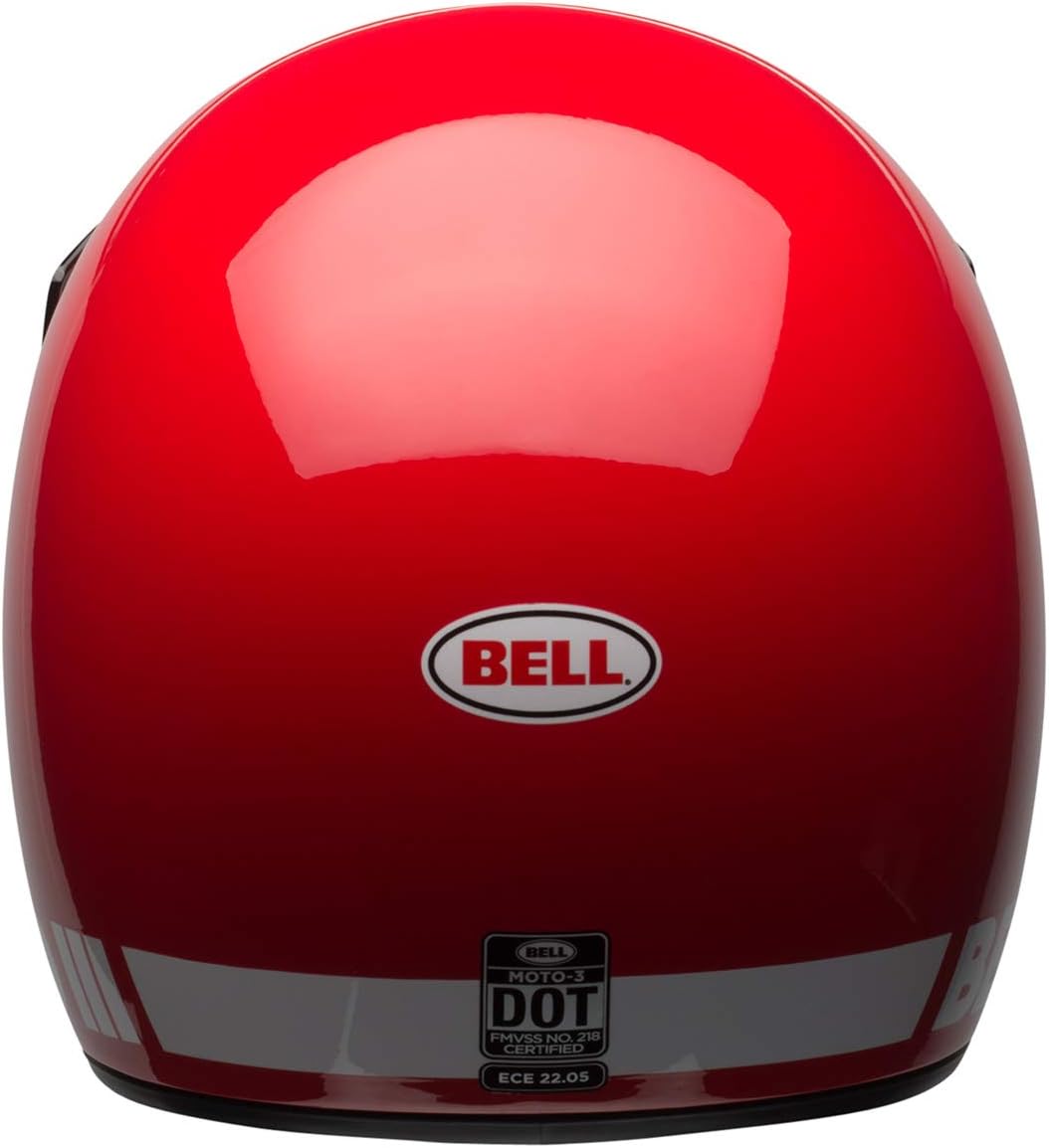 Bell Moto-3 Adult Motorcycle Helmet (Classic Gloss Red) - Small