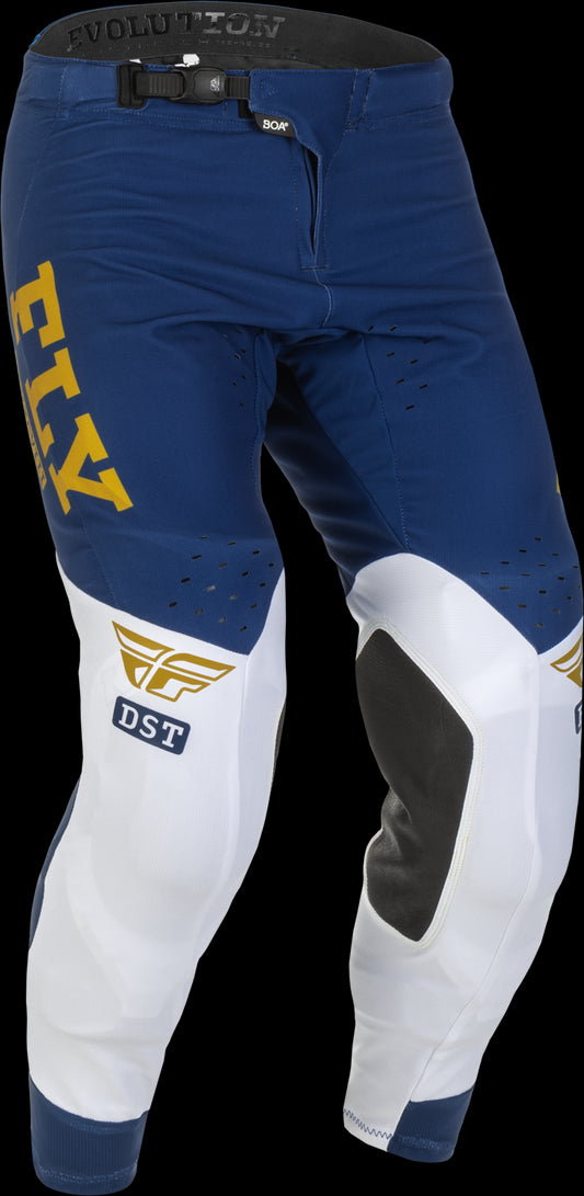 FLY Racing Adult Evolution DST Pants (Navy/White/Gold) Size 28