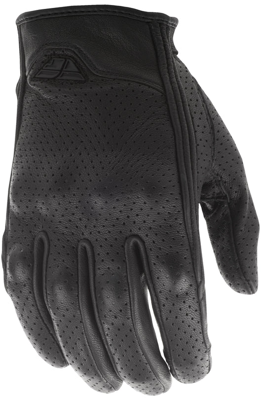 FLY Racing Adult Thrust Leather Gloves (Black) - Small