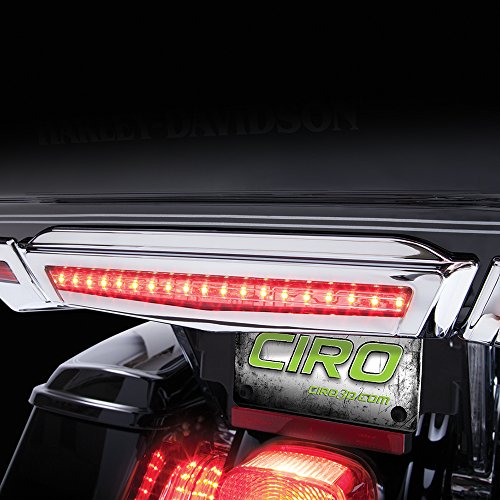 Ciro Center LED Brake Light for Harley-Davidson Tour-Pak (Chrome) 40004