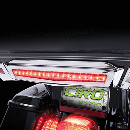 Ciro Center LED Brake Light for Harley-Davidson Tour-Pak (Chrome) 40004