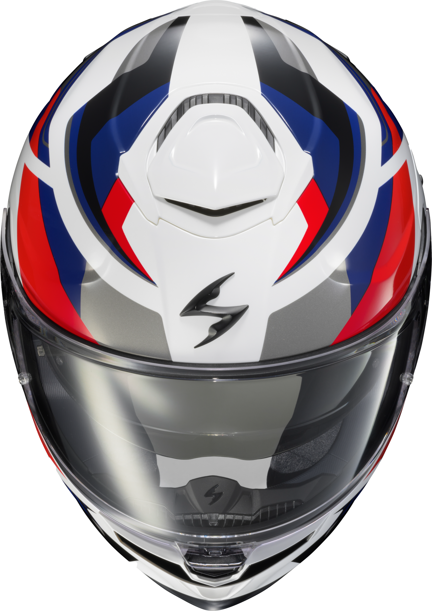 Scorpion EXO ECL-1105 Eclipse Full Face Helmet in Lunar White/Red/Blue - Large