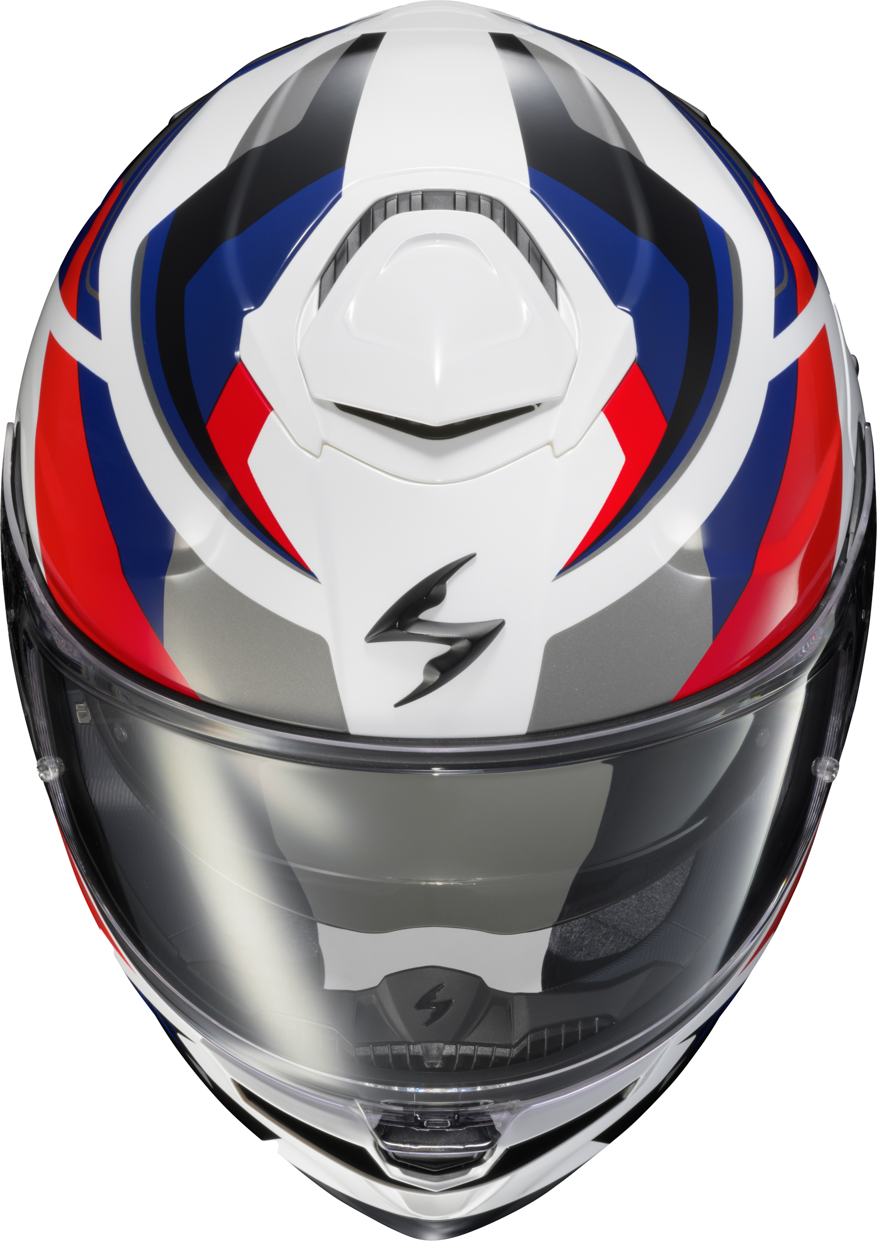 Scorpion EXO ECL-1105 Eclipse Full Face Helmet in Lunar White/Red/Blue - Large