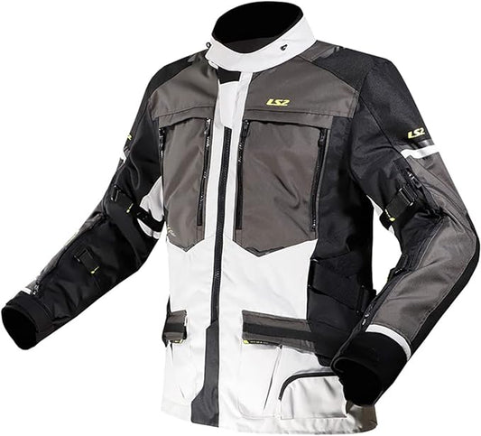 LS2 Norway Men's Jacket (Gray/Black/Yellow)