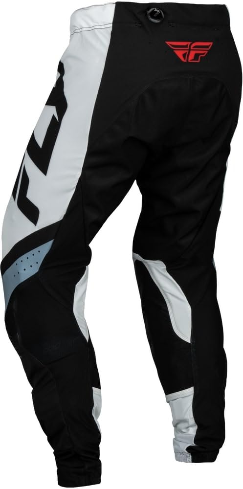 Fly Racing 2024 Adult Lite Pants (Black/White/Denim Grey) Size 34