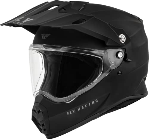 Fly Racing Trekker Solid Helmet (Matte Black)