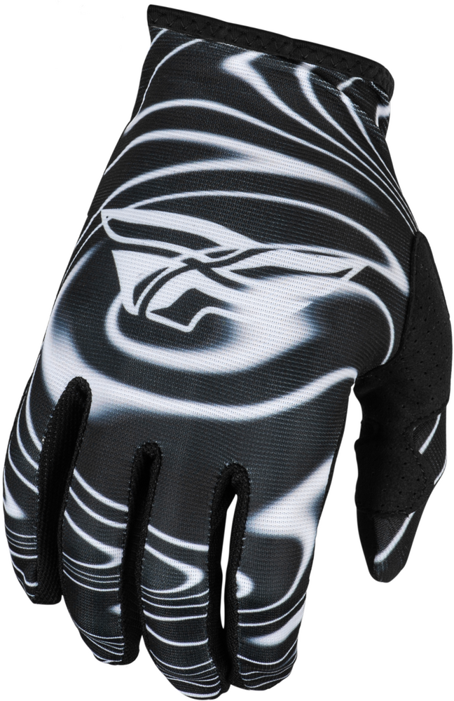 Fly Racing 2024 Adult Lite Warped Gloves (Black/White)