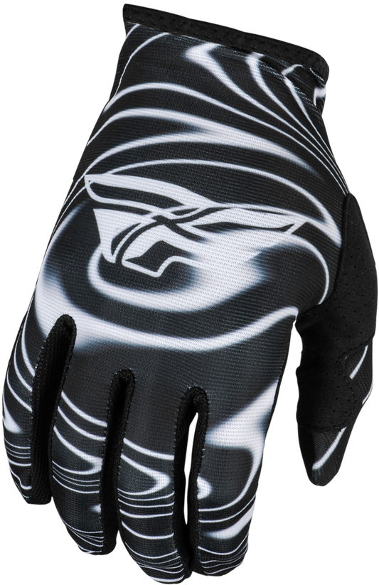 Fly Racing 2024 Adult Lite Warped Gloves (Black/White)