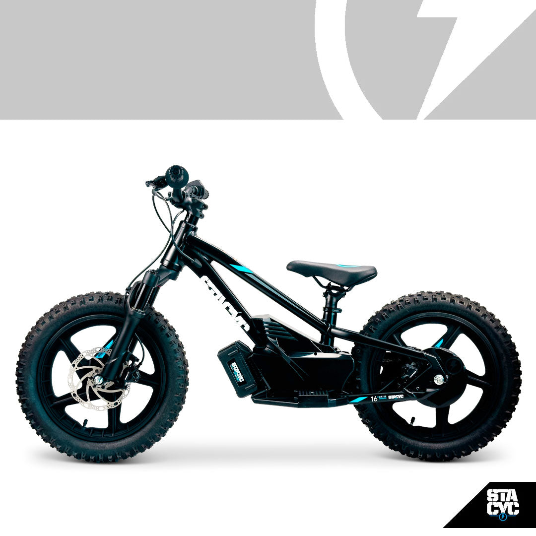 STACYC Brushless 16eDRIVE Elite Electric Balance Bike for Kids AES 6-8 Years Old