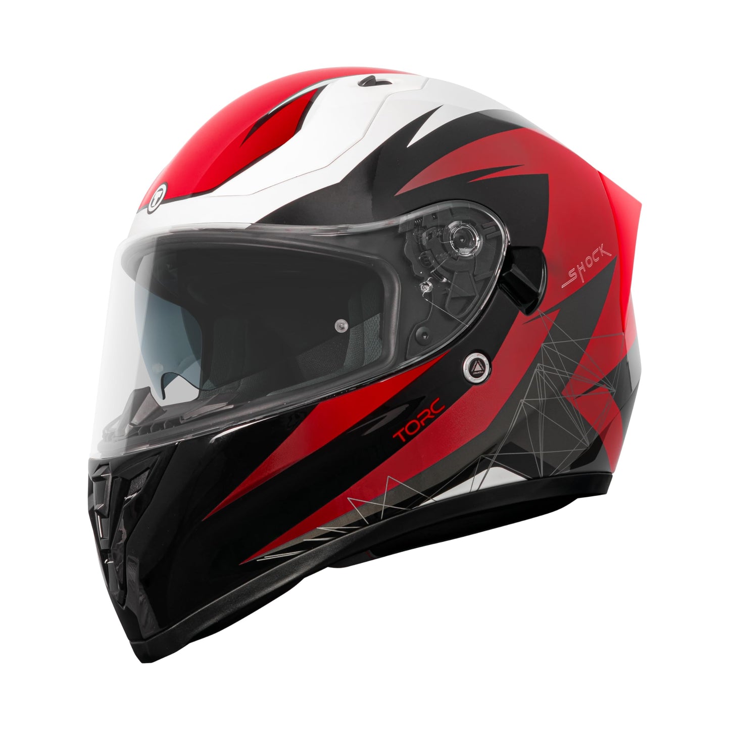 TORC T15 Full Face Helmet (Shock Fluo Red)