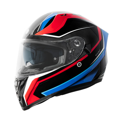 TORC T15 Full Face Helmet (Route Blue Red)