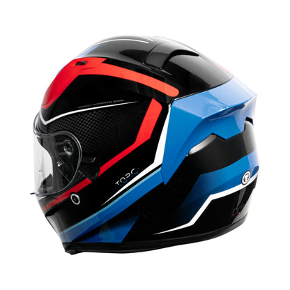 TORC T15 Full Face Helmet (Route Blue Red)