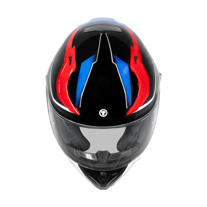 TORC T15 Full Face Helmet (Route Blue Red)