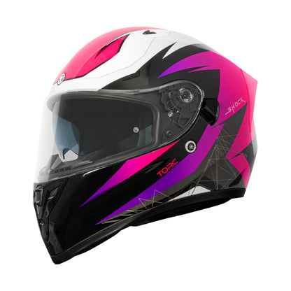TORC T15 Full Face Helmet (Shock Fluo Fuxia)