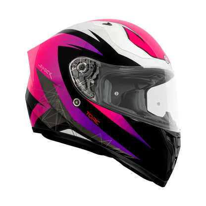 TORC T15 Full Face Helmet (Shock Fluo Fuxia)