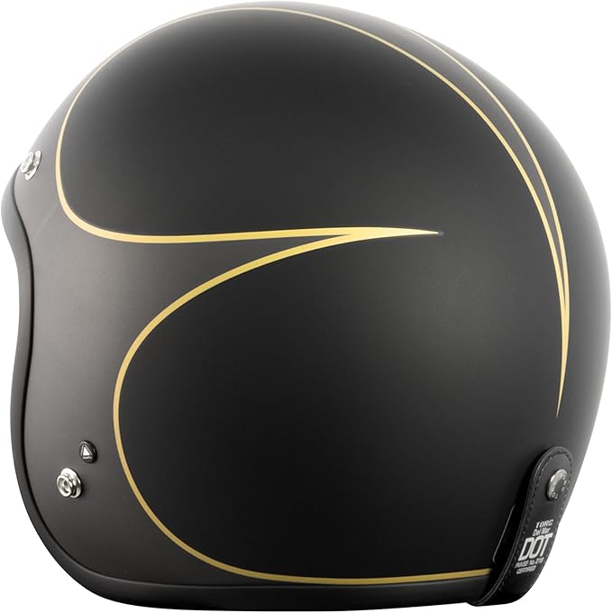 TORC Del Mar 3/4 Open Face Helmet (Hardy Black)
