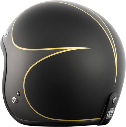TORC Del Mar 3/4 Open Face Helmet (Hardy Black)