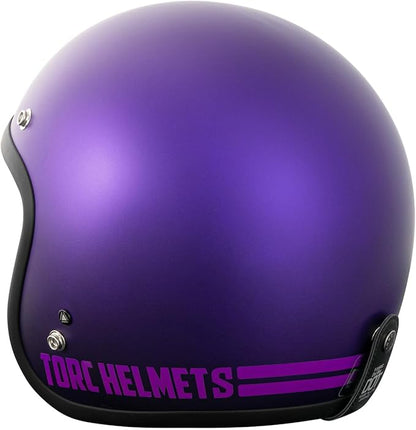 TORC Del Mar 3/4 Open Face Helmet (Cali Purple)