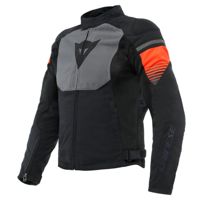 Dainese Air Fast Tex Jacket Black/Gray/Fluorescent-Red Size - 54