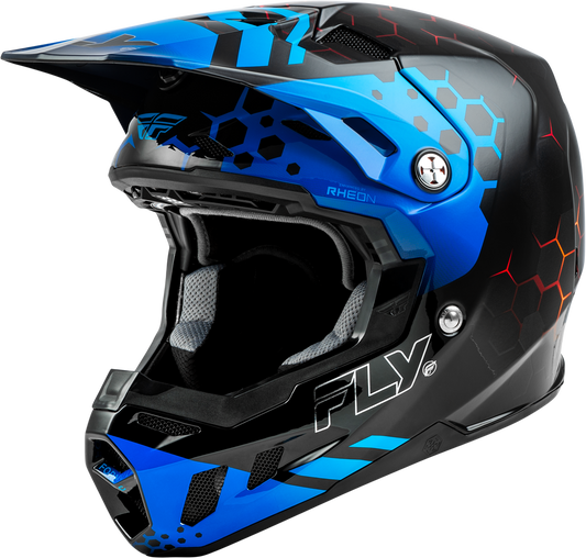 FLY Racing Adult Formula CC Tektonic Helmet (Black/Blue/Red) - Medium