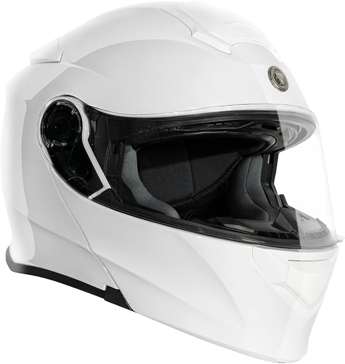 TORC T28B Bluetooth Integrated Motorcycle Helmet (Gloss White)