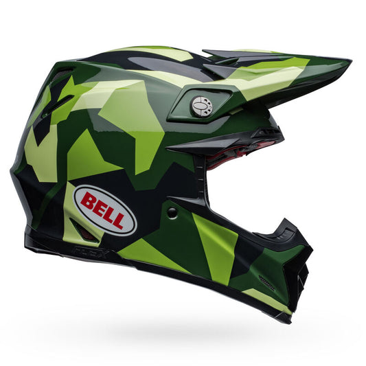 Bell Moto-9S Flex Helmets (Rover Gloss Olive Camo)