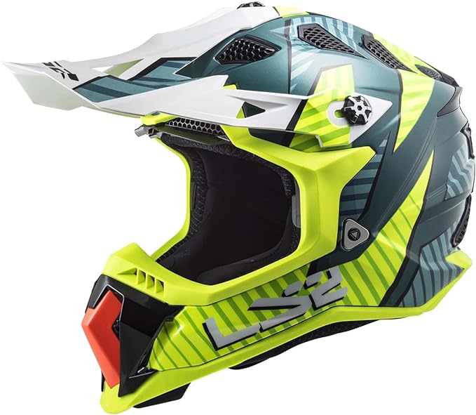 LS2 MX-Off Road Subverter Evo Astro Helmet (Gloss Cobalt Hi-Vis Yellow)