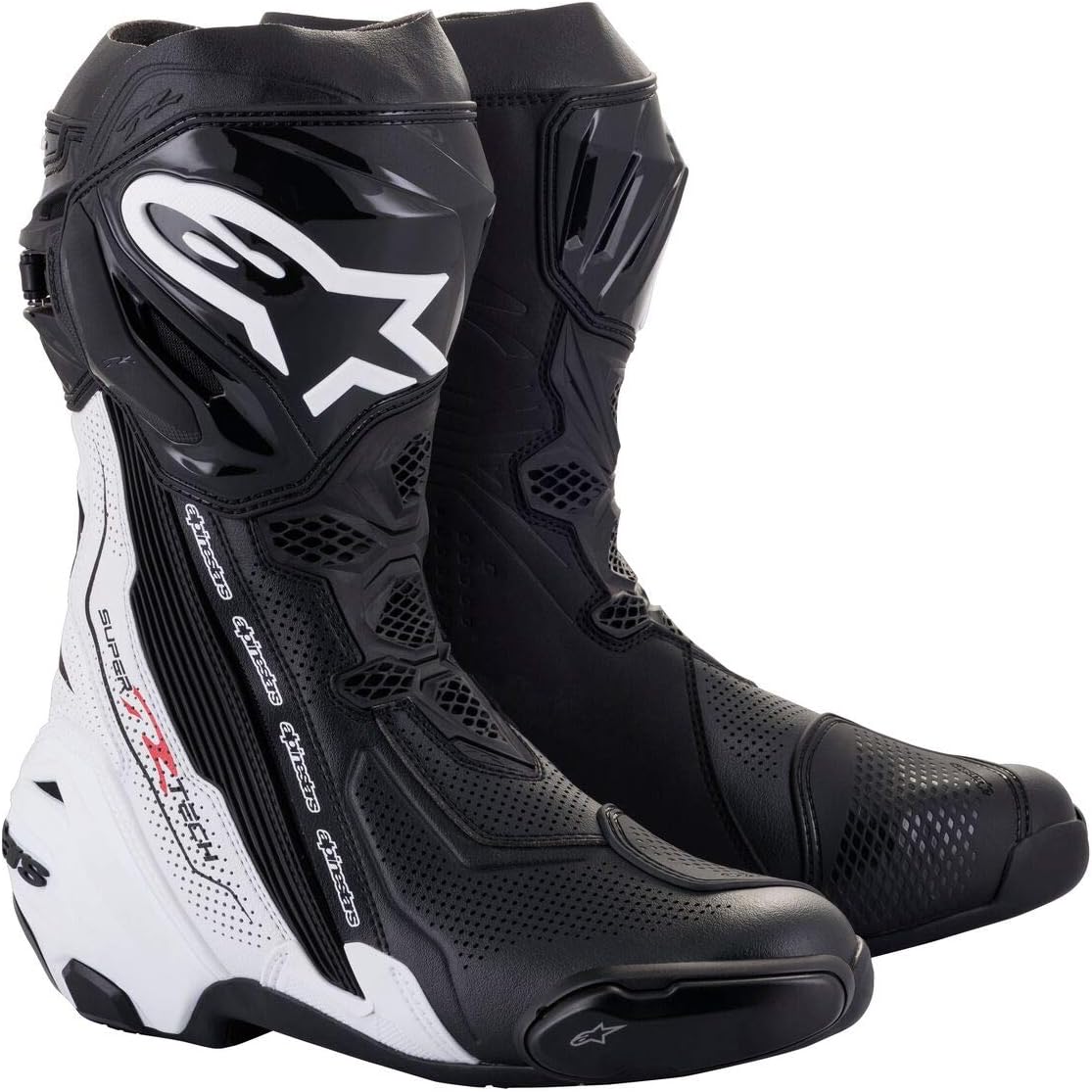 Alpinestars Supertech R Vented Boots (Black/White) Size 42