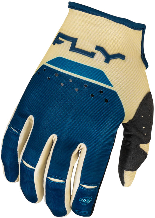 Fly Racing 2024 Adult Kinetic Reload Gloves (Ivory/Navy/Cobalt)