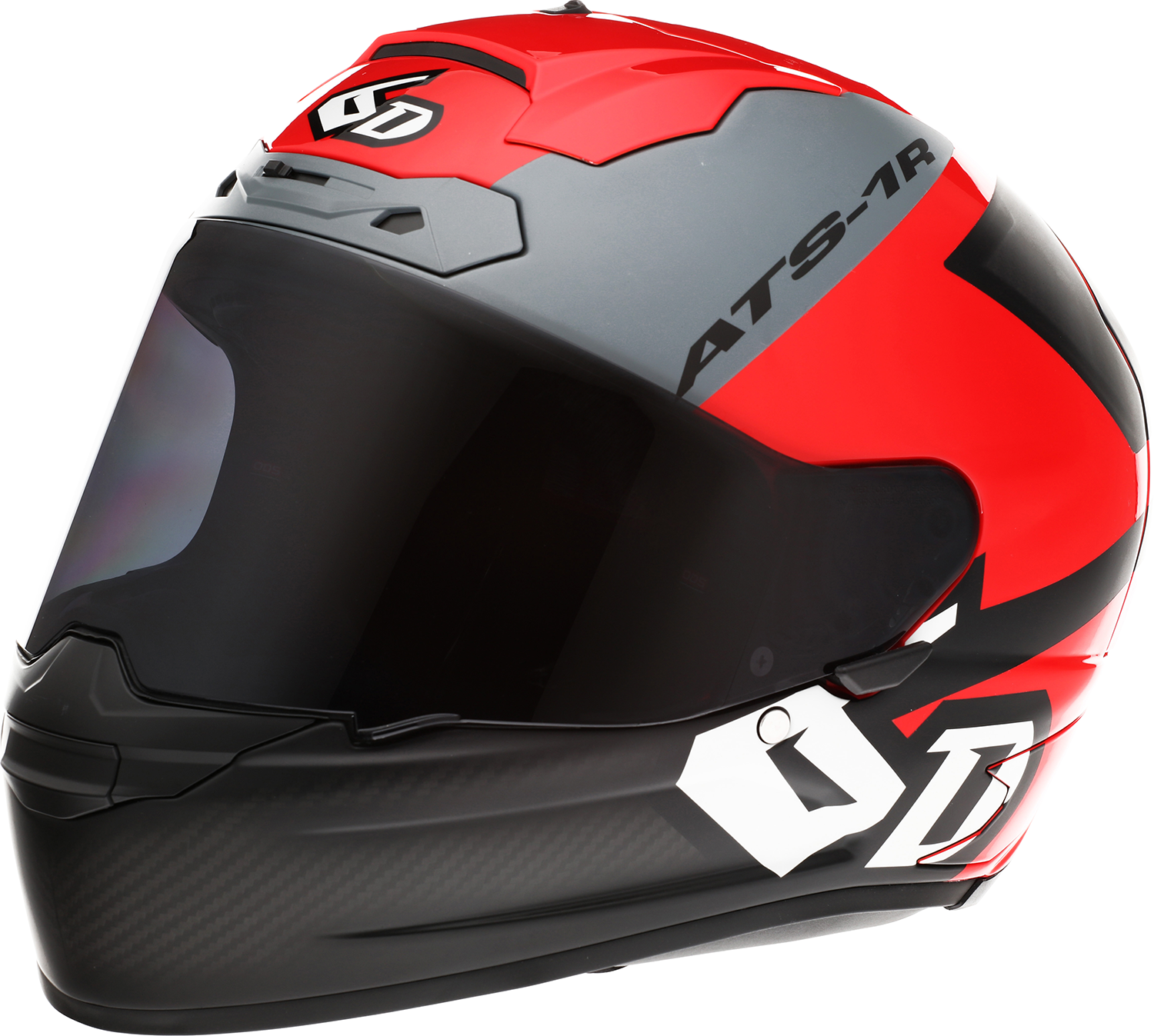 6D HELMETS ATS-1R Helmet - Wyman - Red/Gray - Large 30-0737