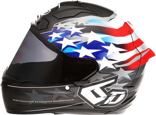 6D HELMETS ATS-1R Helmet - Patriot - Red/White/Blue - Large 30-0697