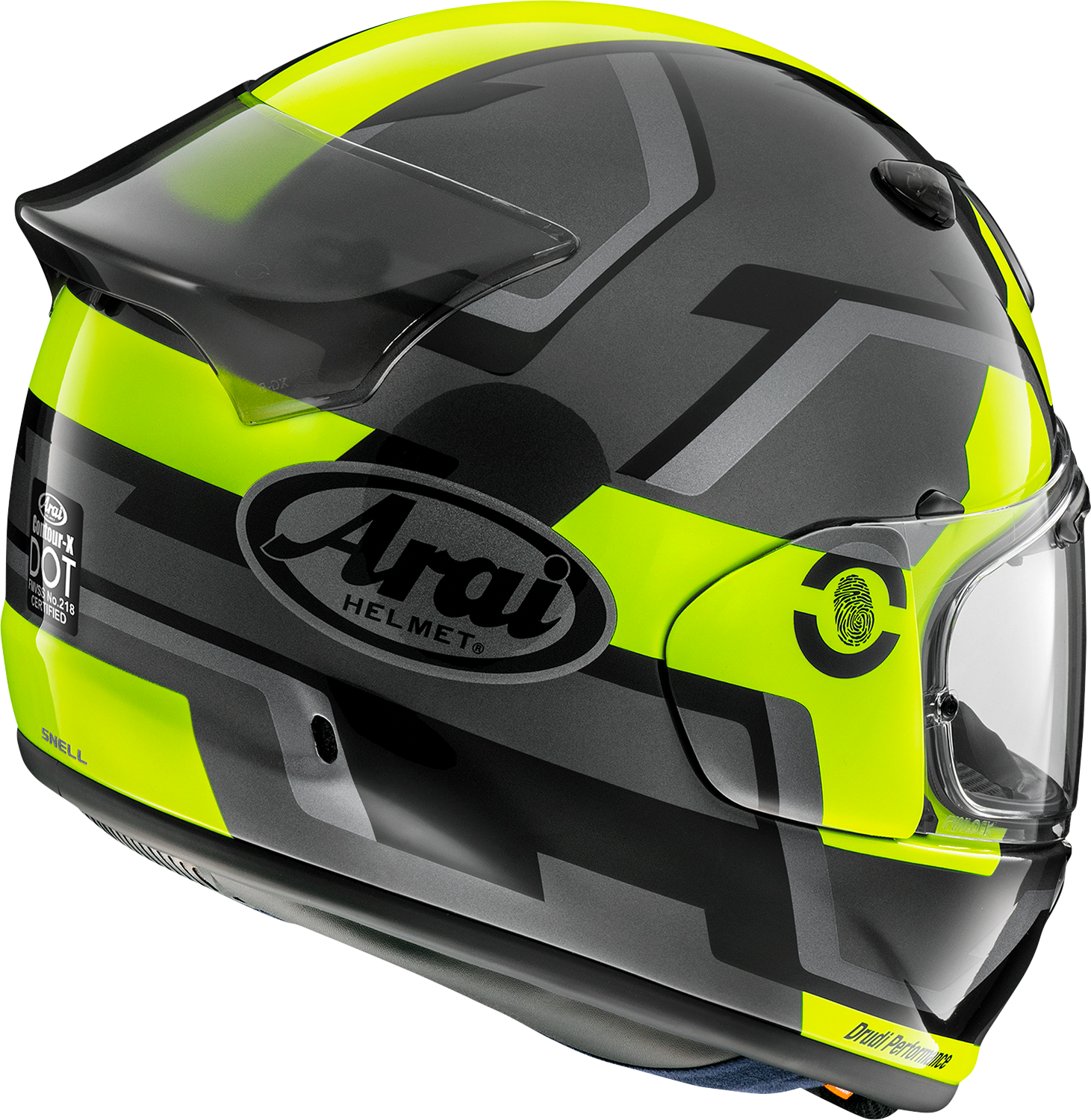 ARAI HELMETS Contour-X Helmet - Face - Fluorescent Yellow - Large 0101-16064