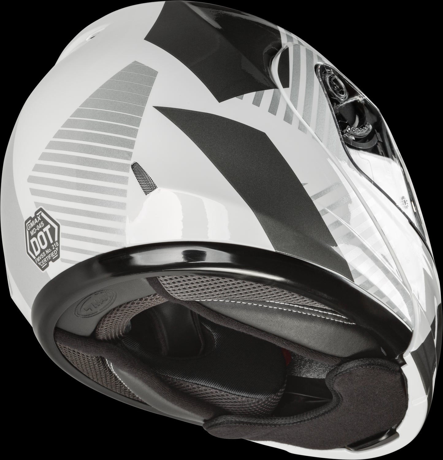 GMAX MD-04S Reserve Modular Snow Helmet w/ Electric Shield (White/Silver) - Medium