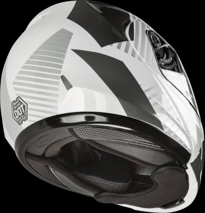 GMAX MD-04S Reserve Modular Snow Helmet w/ Electric Shield (White/Silver) - Medium