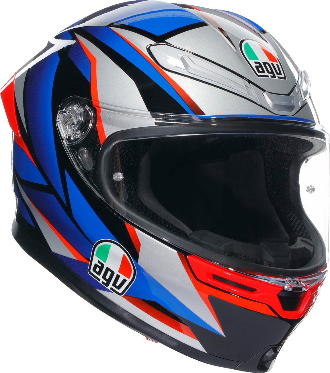 AGV K6 S Helmet - Slashcut - Black/Blue/Red - Large 2118395002015L