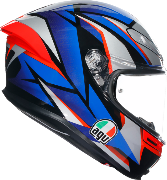 AGV K6 S Helmet - Slashcut - Black/Blue/Red - Large 2118395002015L