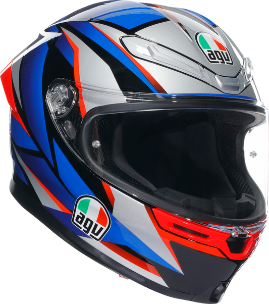 AGV K6 S Helmet - Slashcut - Black/Blue/Red - Medium 2118395002015M