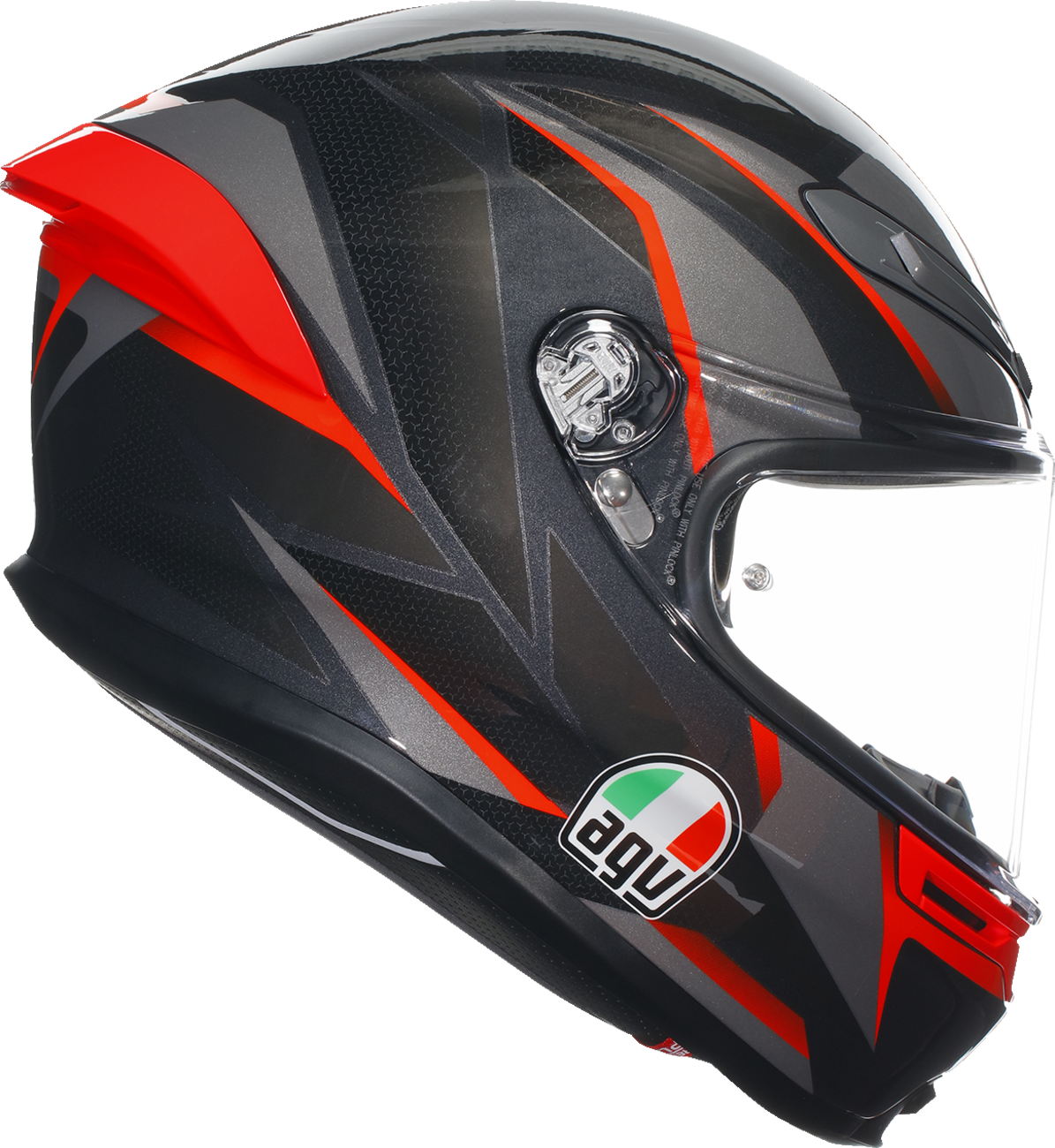 AGV K6 S Helmet - Slashcut - Black/Gray/Red - 2XL 21183950020142X